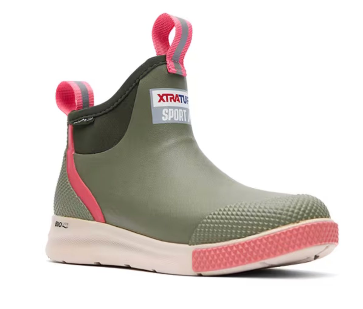 XTRATUF Women's Ankle Deck Boot Sport - Olive