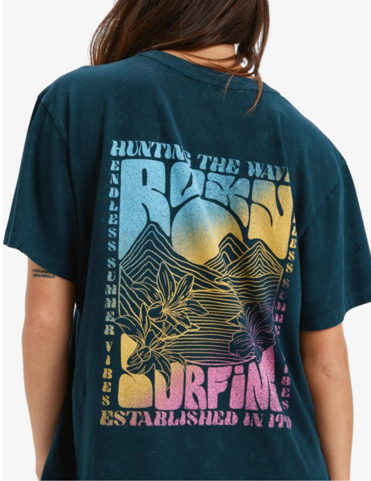 Roxy Sunnyoversize Optic Wash - Oversized T-Shirt for Women
