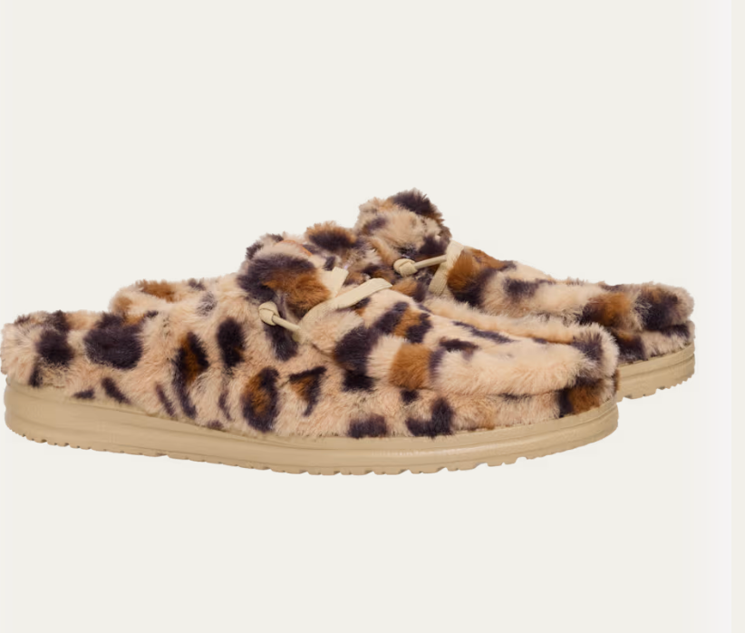 Hey Dude Wendy Slipper Leo Fur