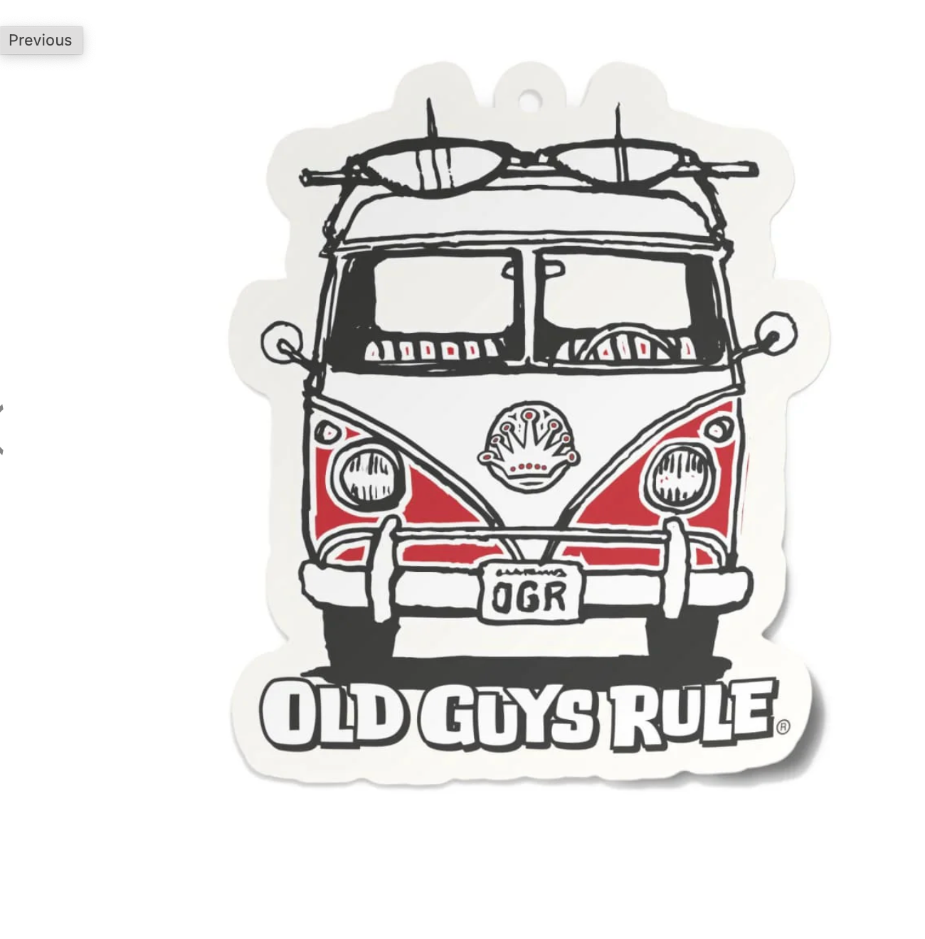 Old Guys Rule - GOOD VIBES' AIR FRESHENER - Red