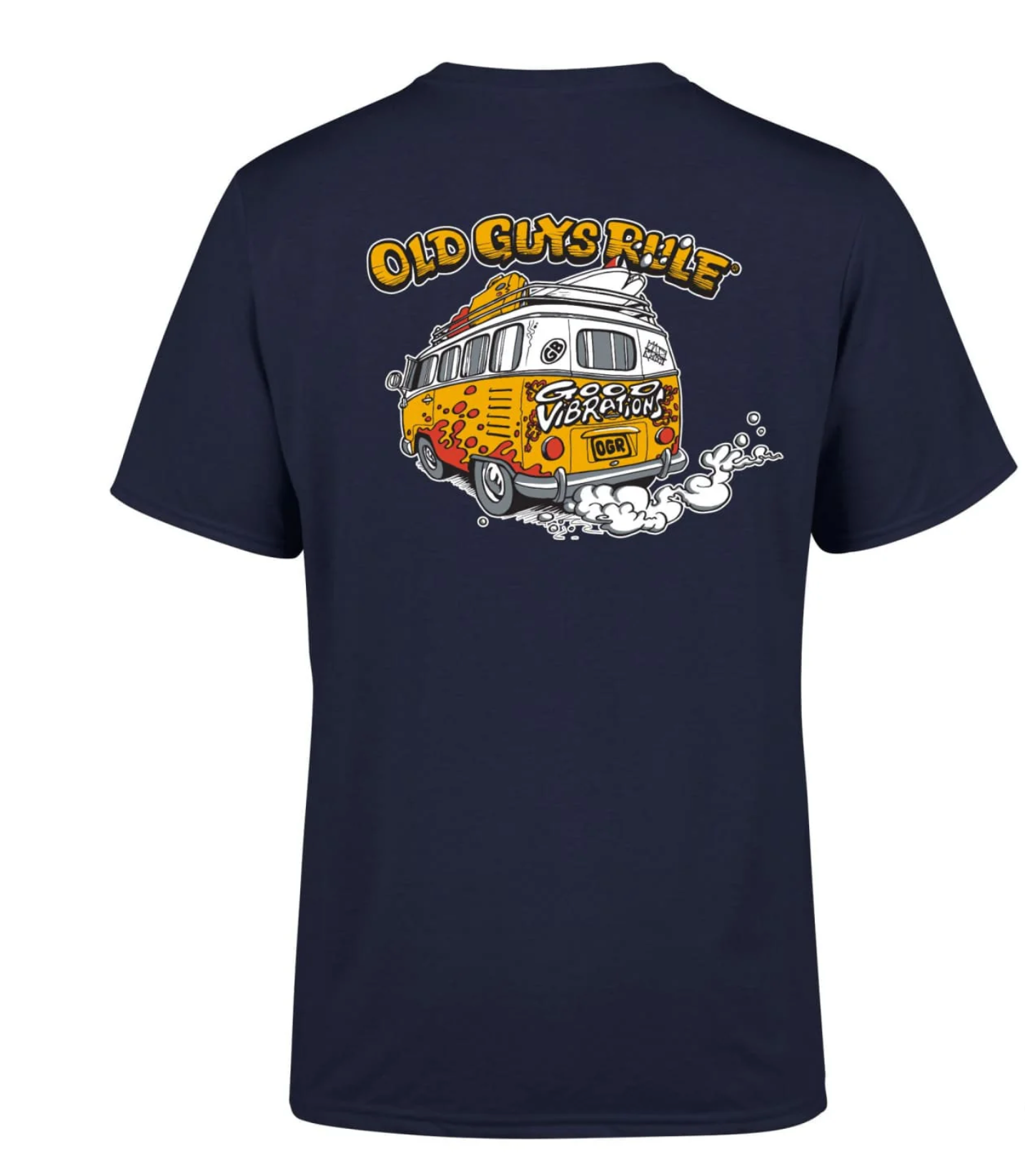 Old Guys Rule - 'GOOD VIBRATIONS IV' T-SHIRT - Navy
