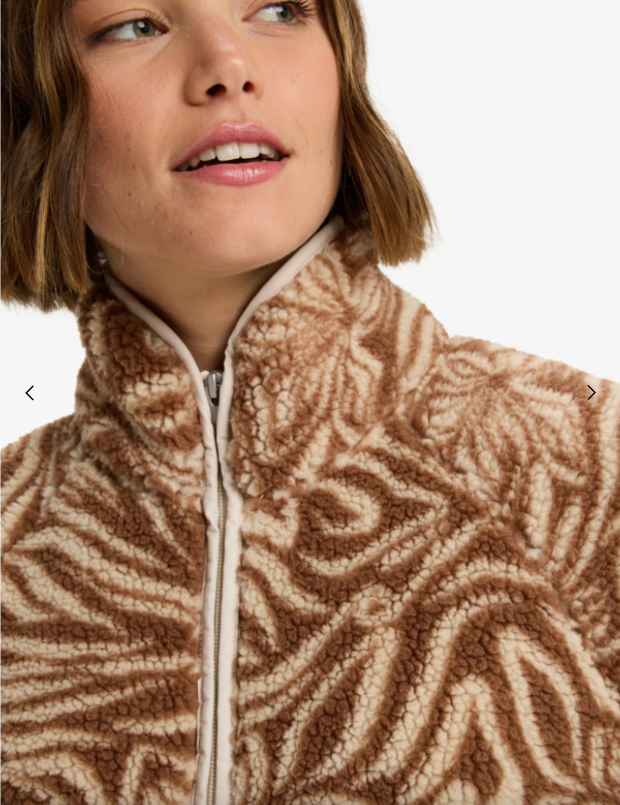 ROXY Blurry Cloud Print - Full Zip Relaxed Fleece for Women