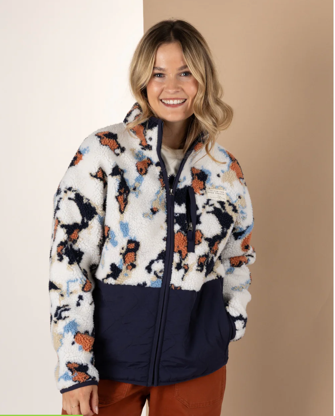 SALTROCK Folie - Womens ZIp Fleece - Zip - Blue