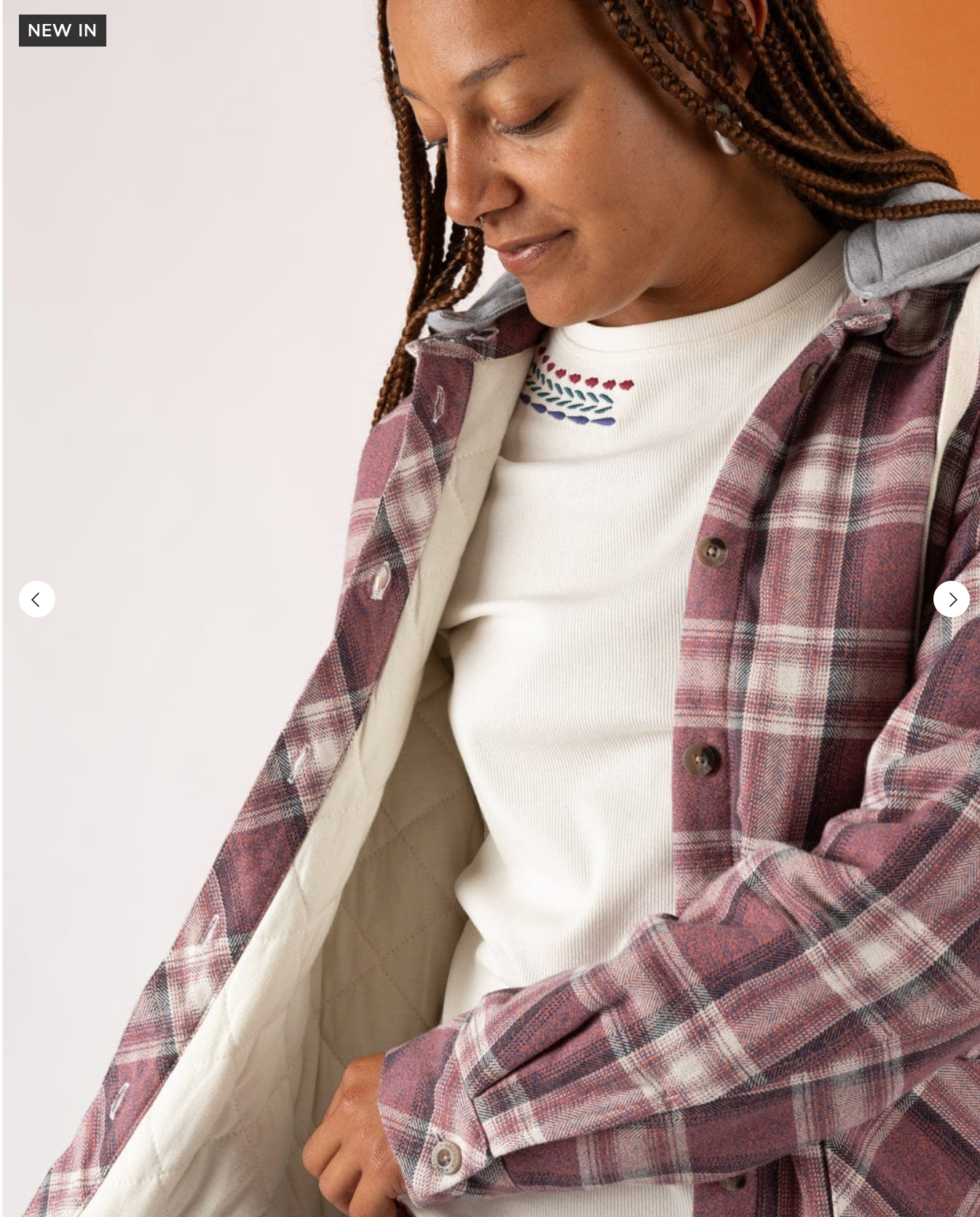 SALTROCK Myla - Womens Hooded Check Shacket - Pink Check