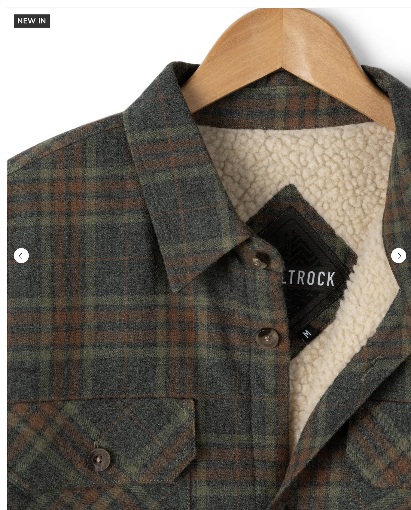 SALTROCK Woody - Mens Sherpa Lined Shacket - Grey