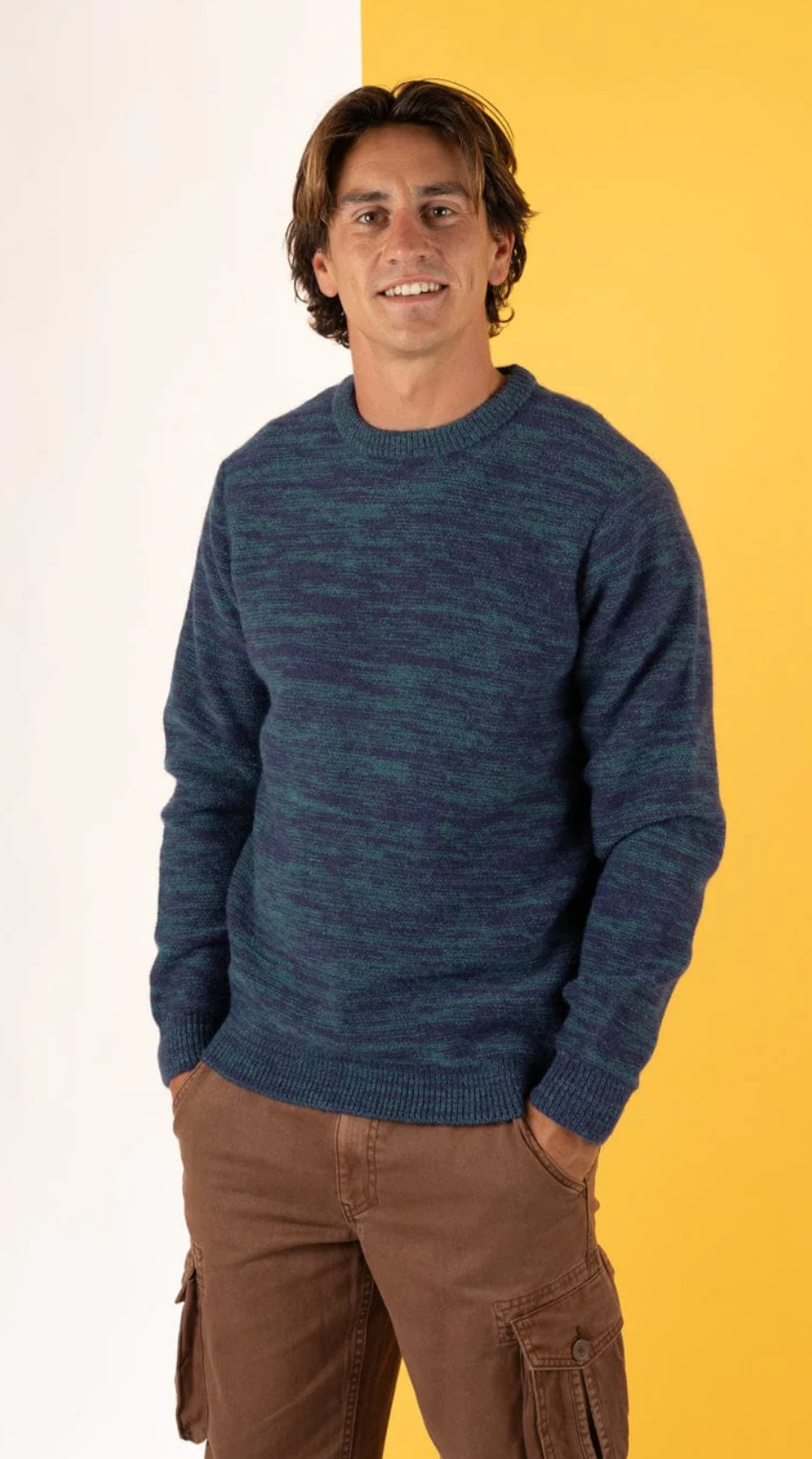 SALTROCK Reader - Mens Knitted Jumper - Blue