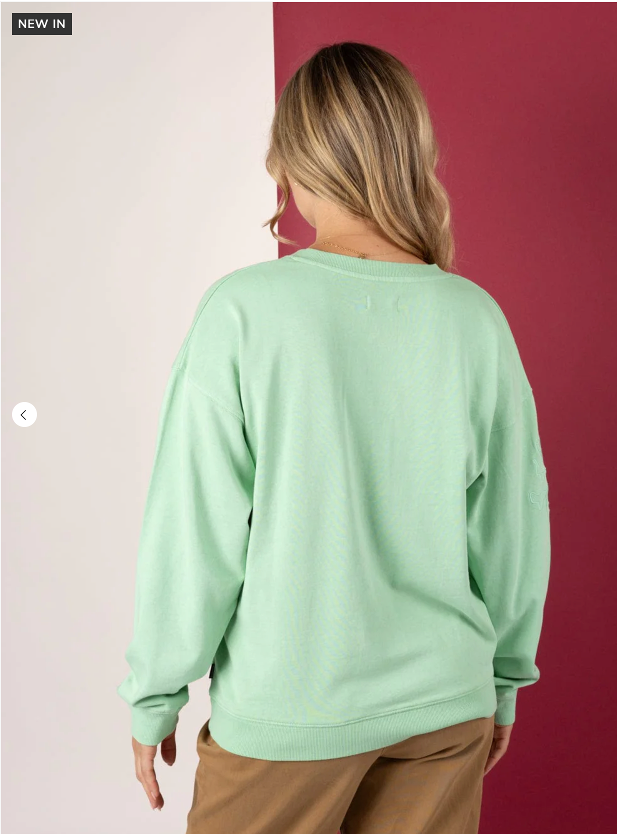 SALTROCK Penny - Womens V-Neck Sweatshirt - Light Green