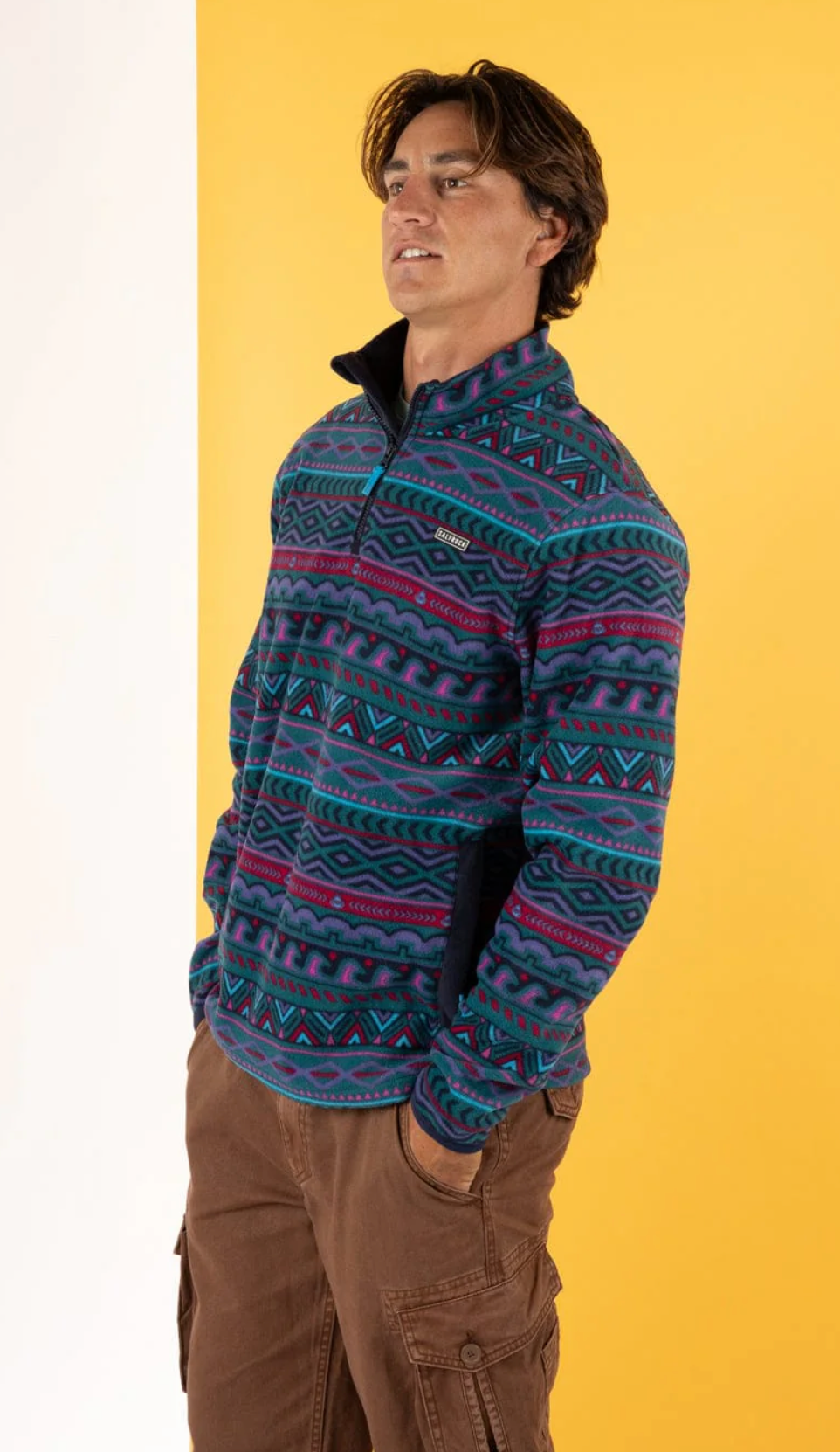 SALTROCK Treehouse - Mens 1/4 Neck Fleece -