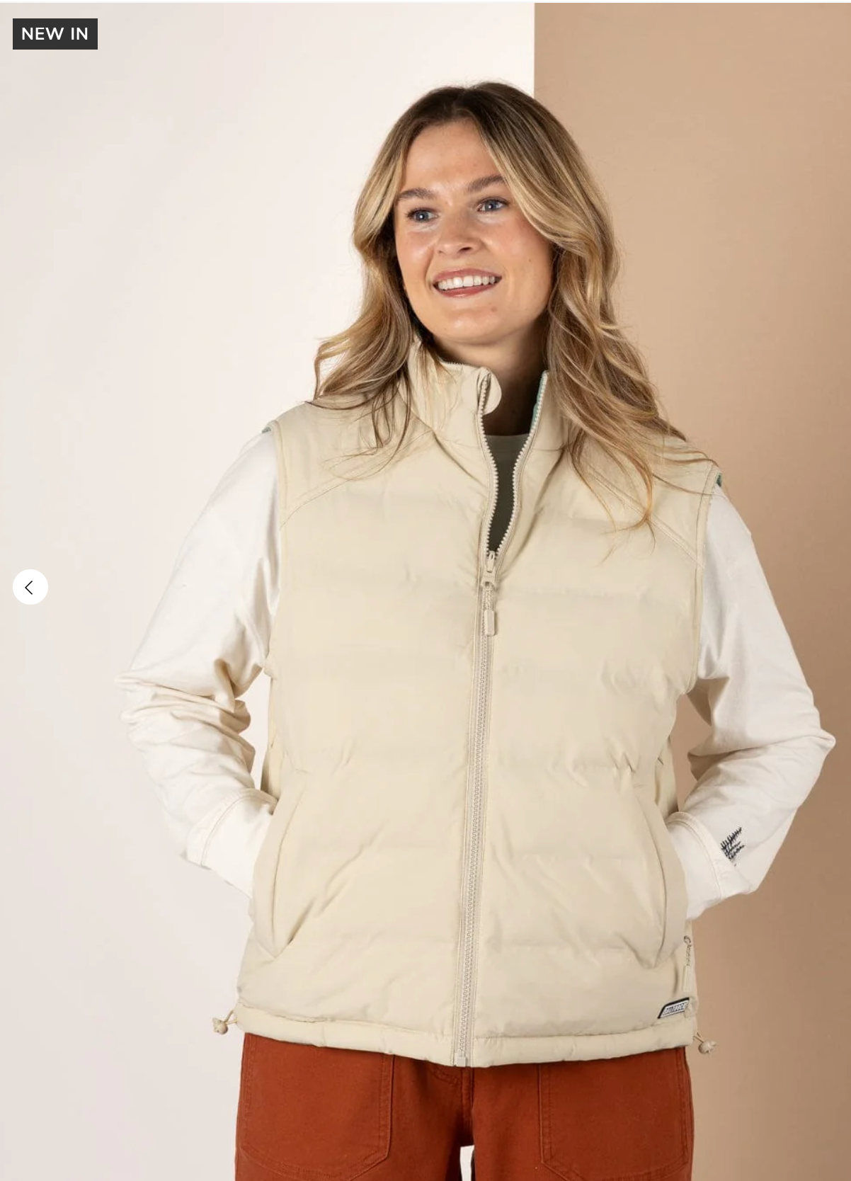 SALTROCK Myka -Womens Reversible Gilet - Blue/Cream