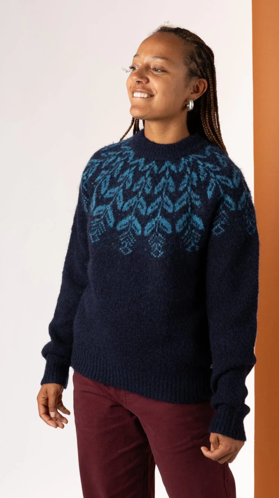 SALTROCK Fairisle - Womens Knitted Jumper - Blue