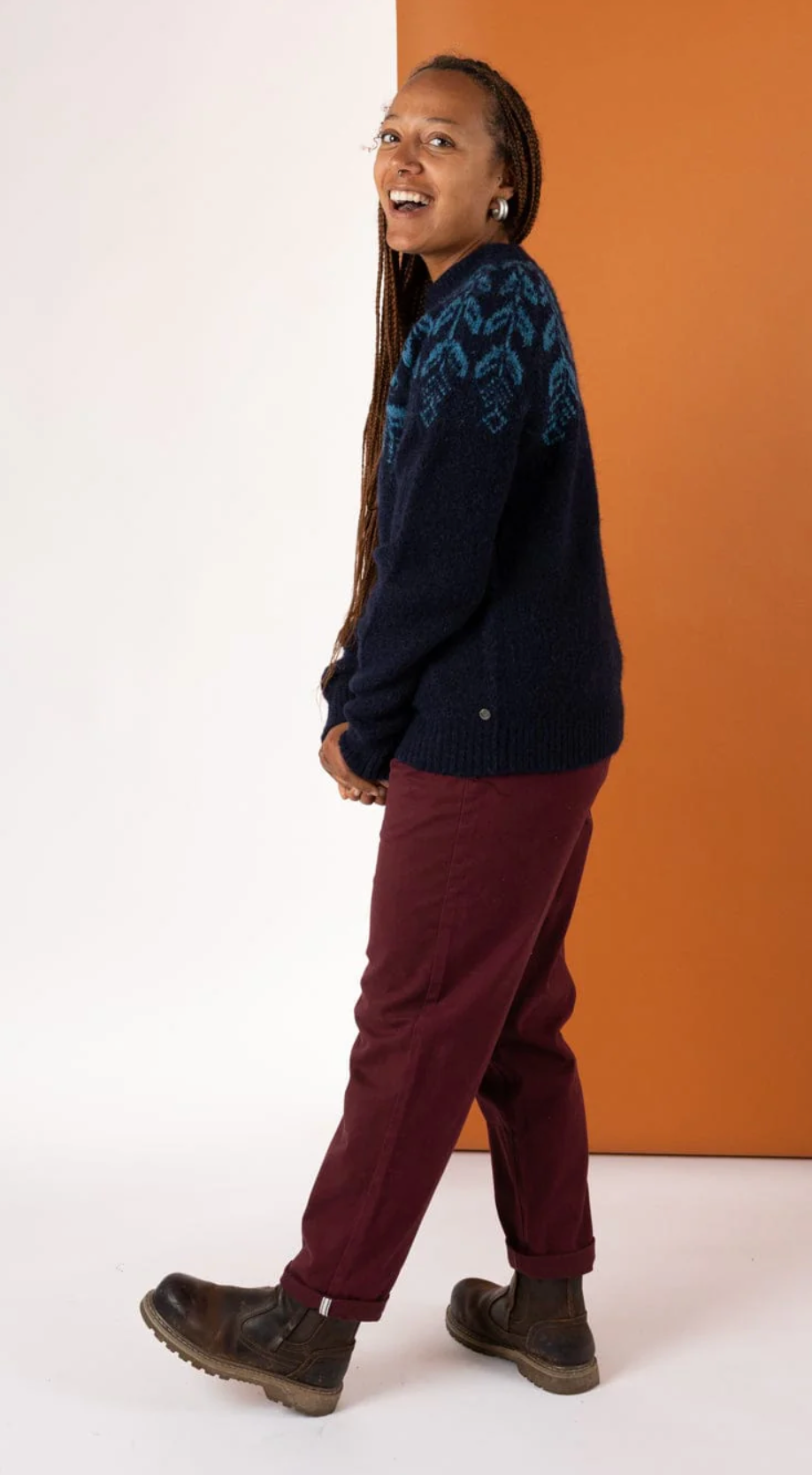 SALTROCK Fairisle - Womens Knitted Jumper - Blue
