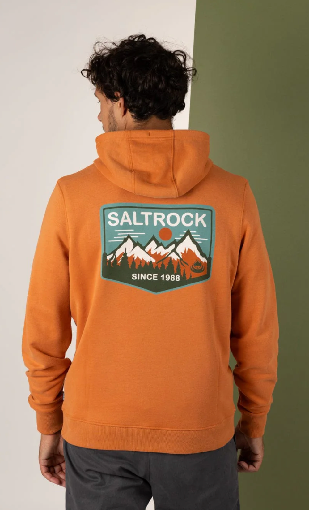 SALTROCK Uplands - Mens Pop Hoodie - Orange
