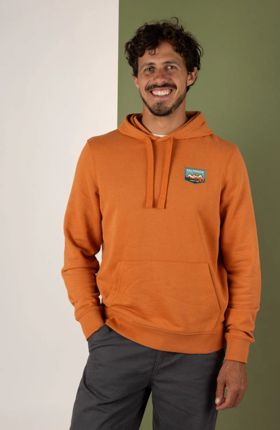 SALTROCK Uplands - Mens Pop Hoodie - Orange