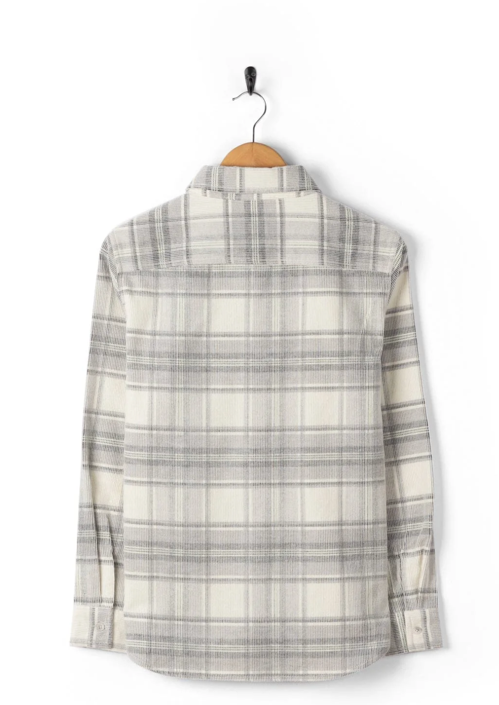 SALTROCK Tiff -Womens Corduroy Check Shirt - Cream/Grey
