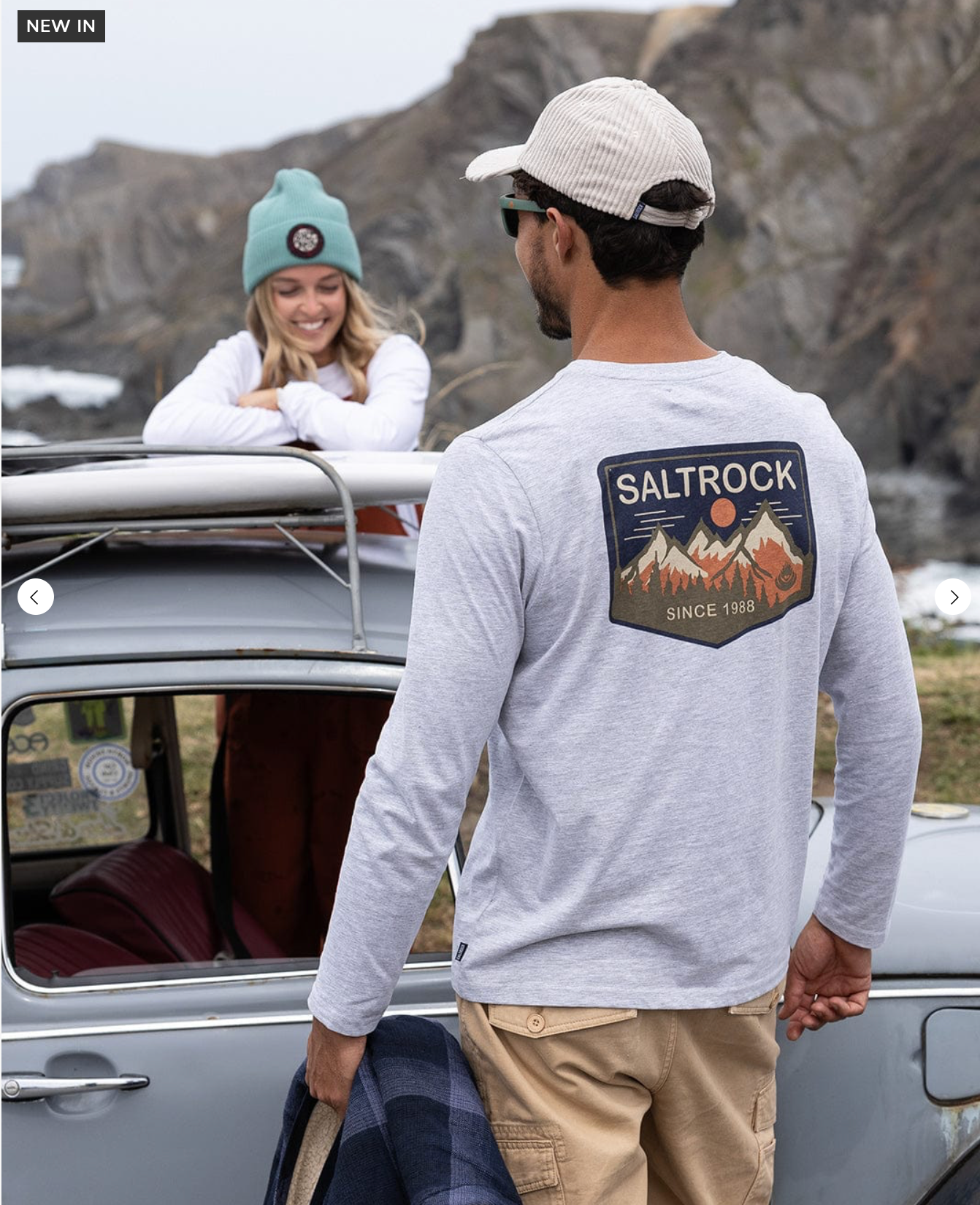 Saltrock  Uplands - Mens Long Sleeve T-Shirt - Grey