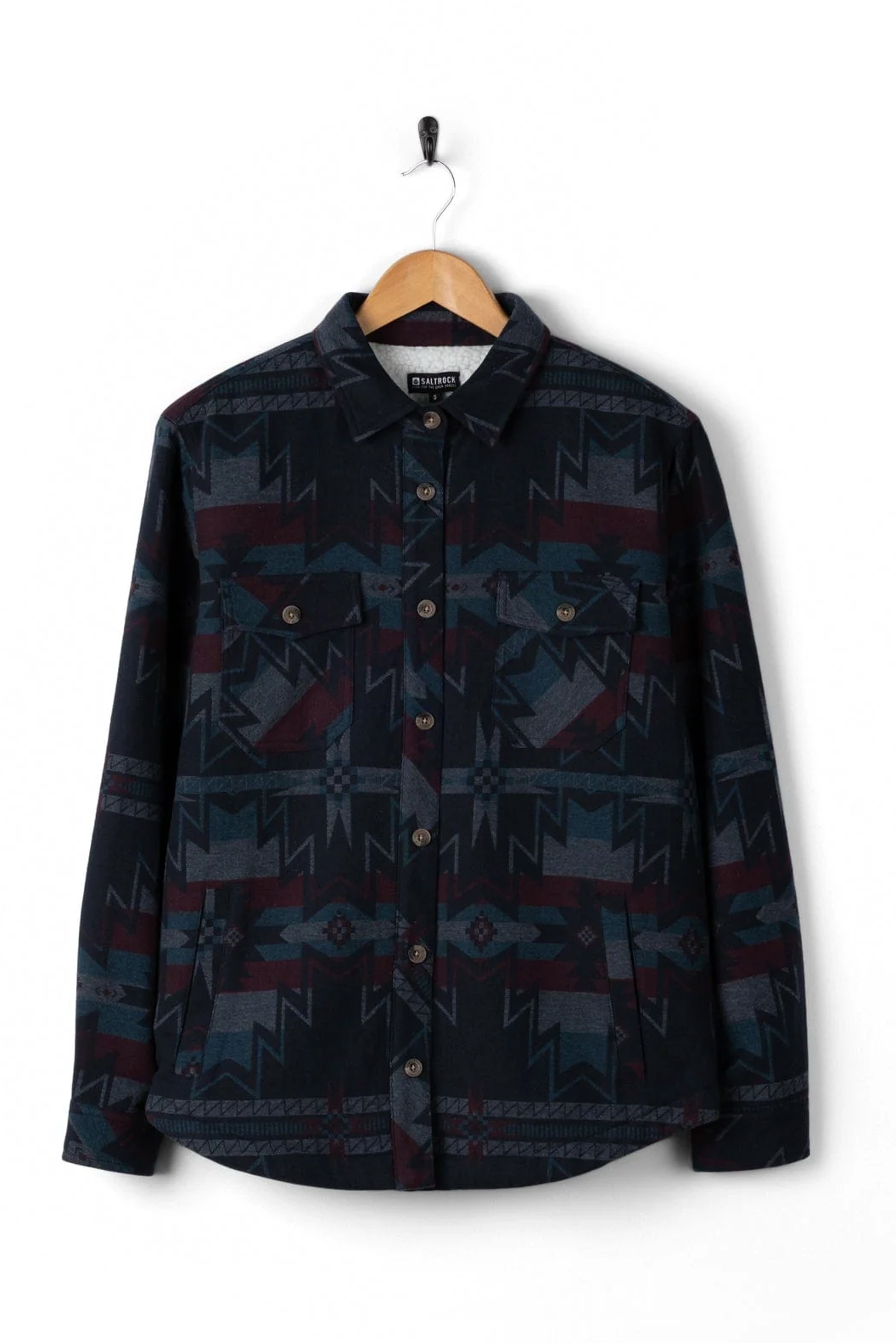 Saltrock Stella Aztec - Womens Shacket - Blue