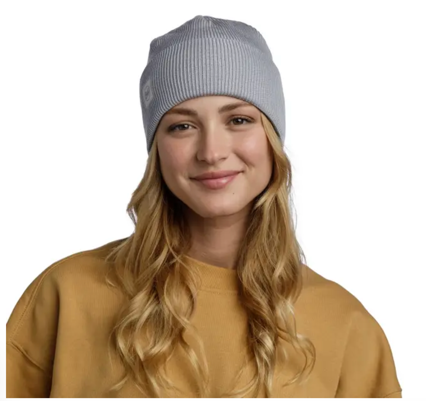 BUFF CrossKnit Beanie Solid Light Grey