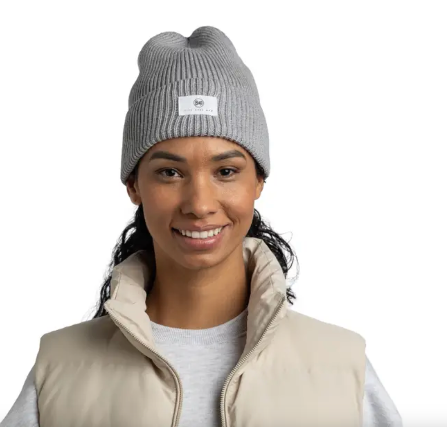 BUFF Knitted Beanie Drisk Grey