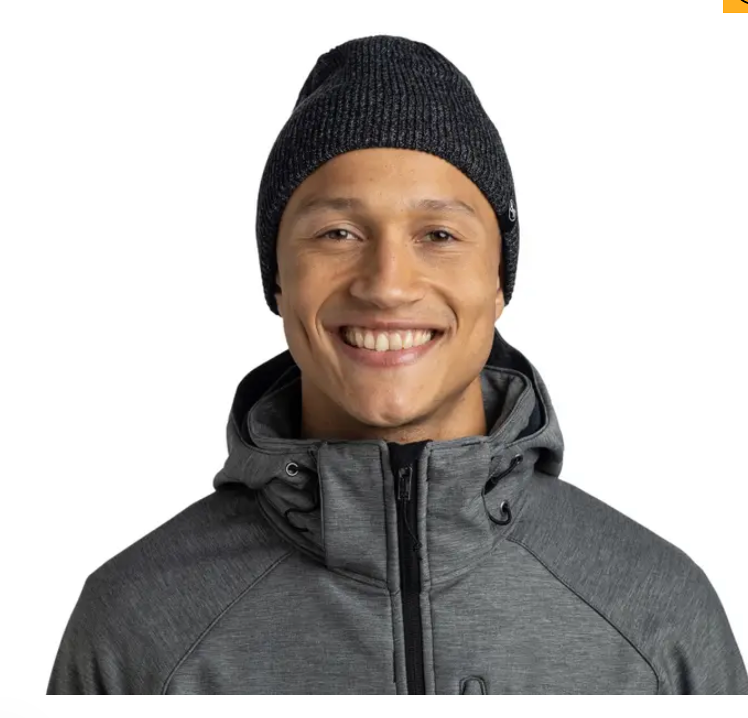 BUFF Knitted & Fleece Hat Renvi Black