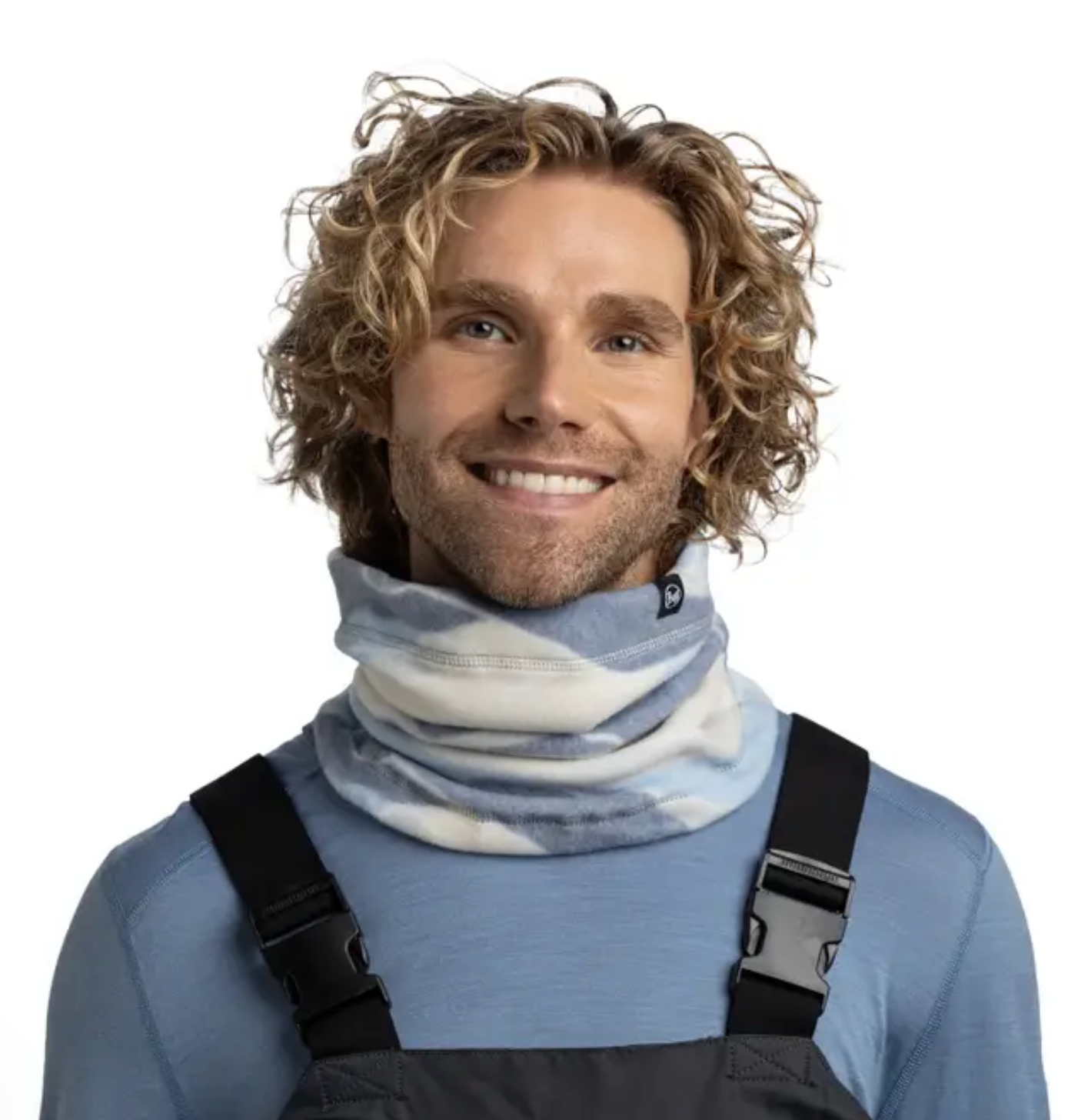 BUFF  Polar Prints Neck Warmer Aguar Blue
