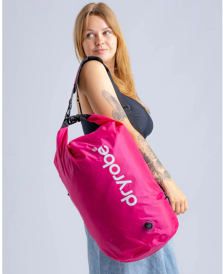 Dryrobe Pink Compression Travel Bag