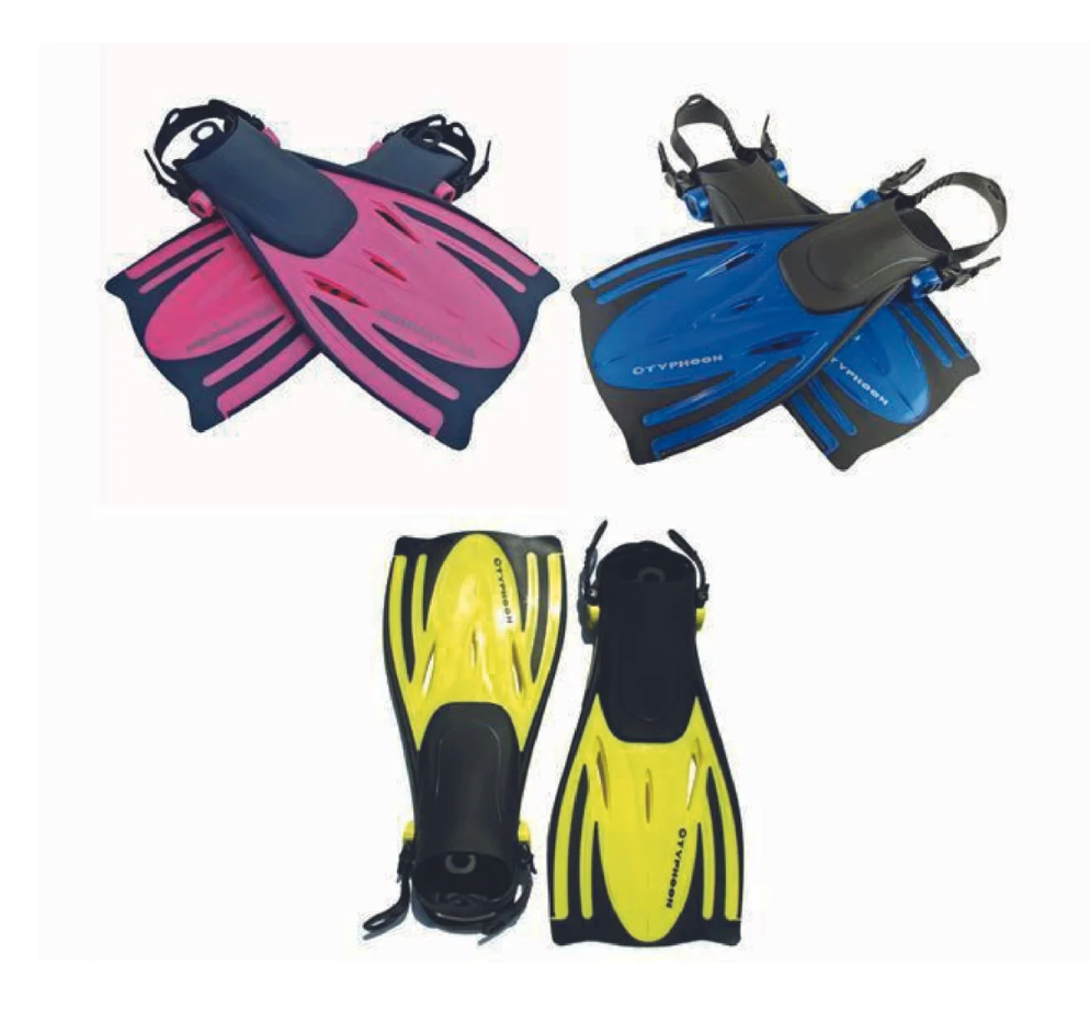 Typhoon Kids T-jet Adjustable Fins - BLUE -