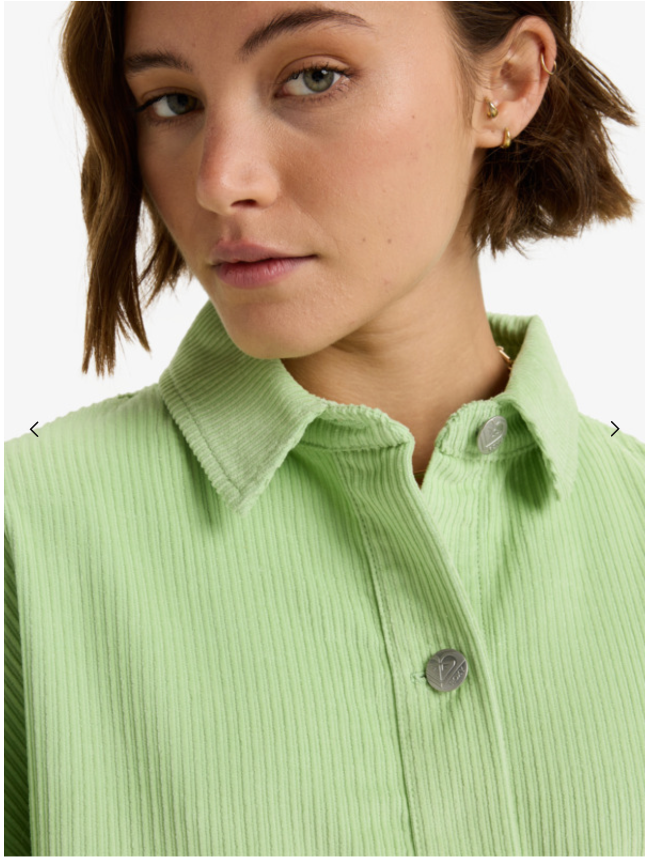 ROXY Kick Back Washed - Oversized Corduroy Jacket for Women