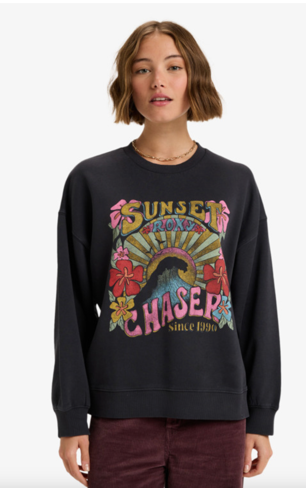 Roxy Lineup - Sweatshirt With Vintage Wash Effect for Women