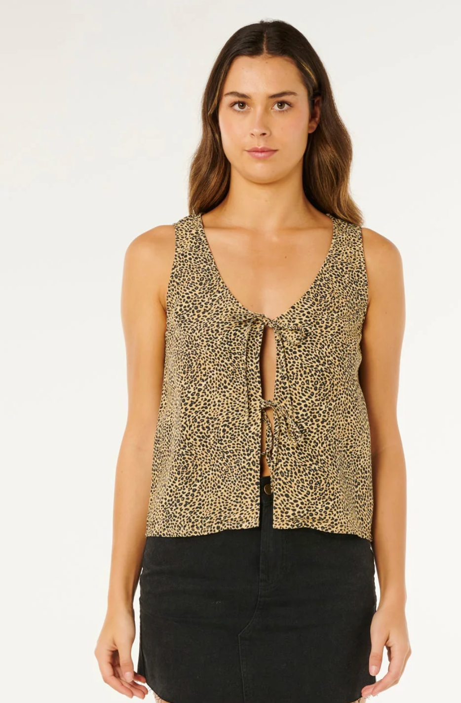 Ripcurl animal instincts tie front shirt