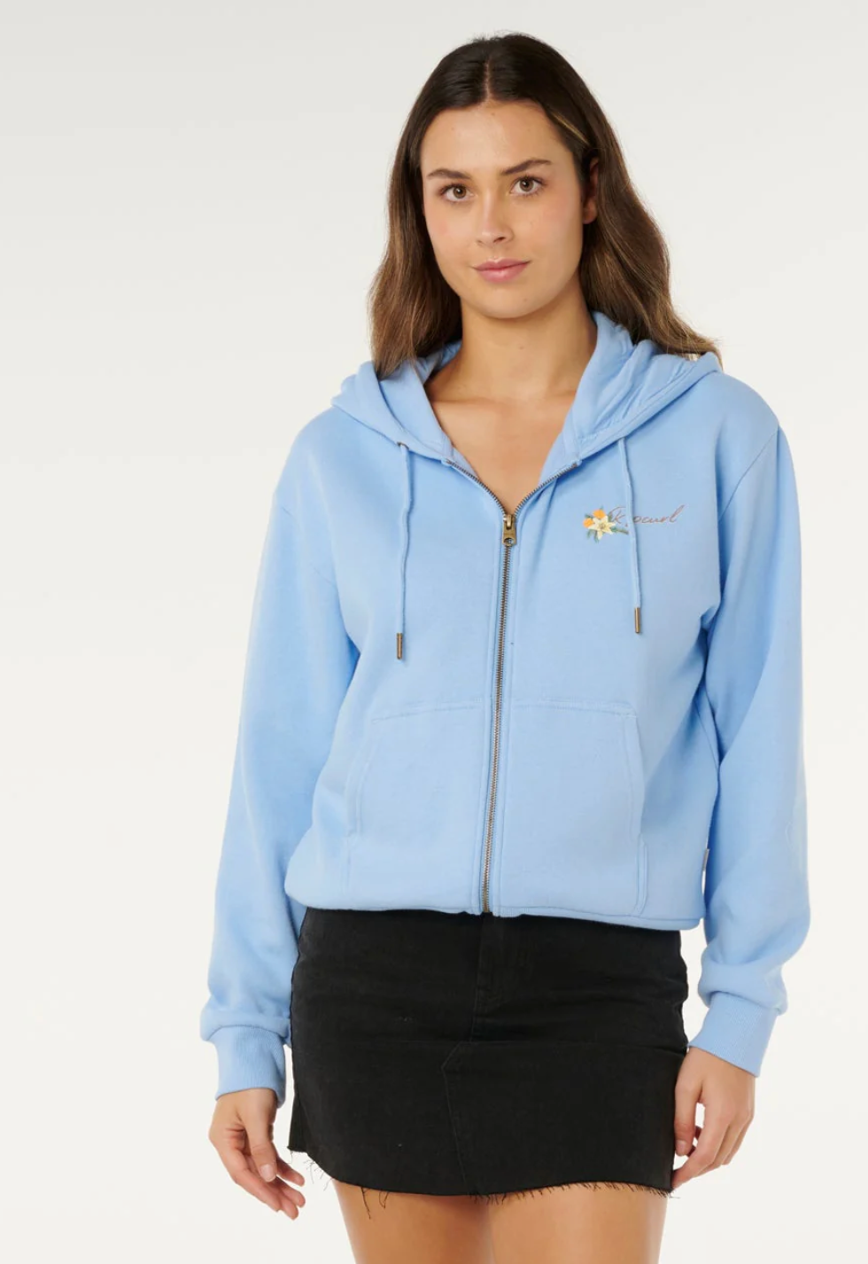 Ripcurl poolside zip thru relaxed hoodie