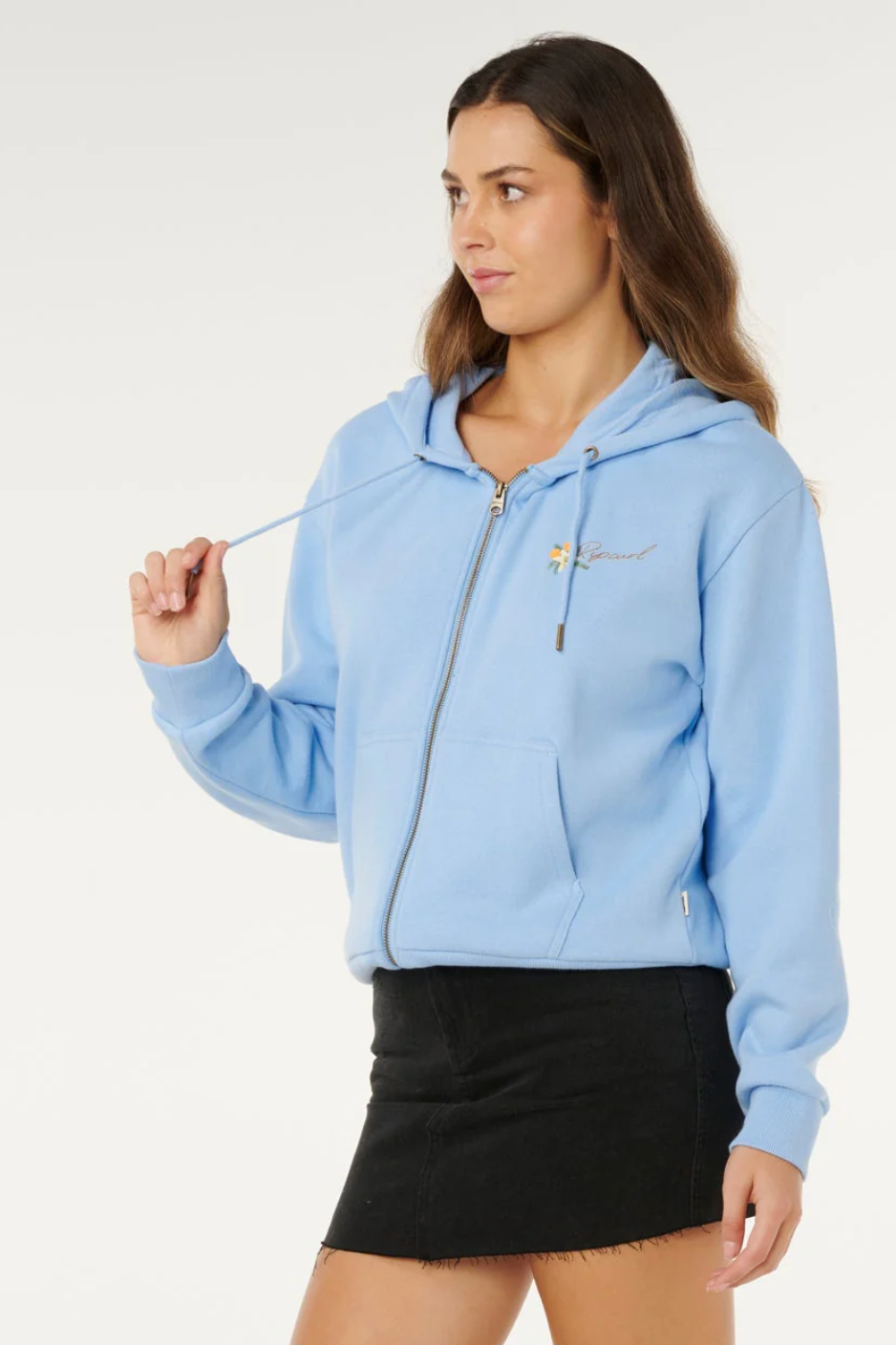 Ripcurl poolside zip thru relaxed hoodie