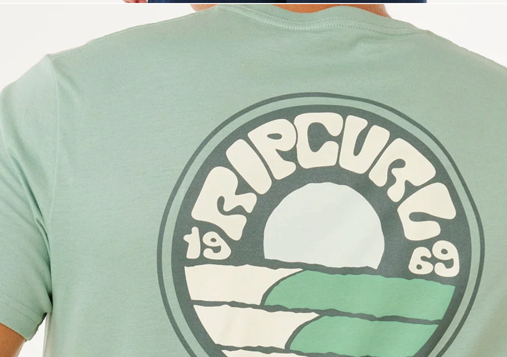 Ripcurl pacific rinse stacked  t-shirt