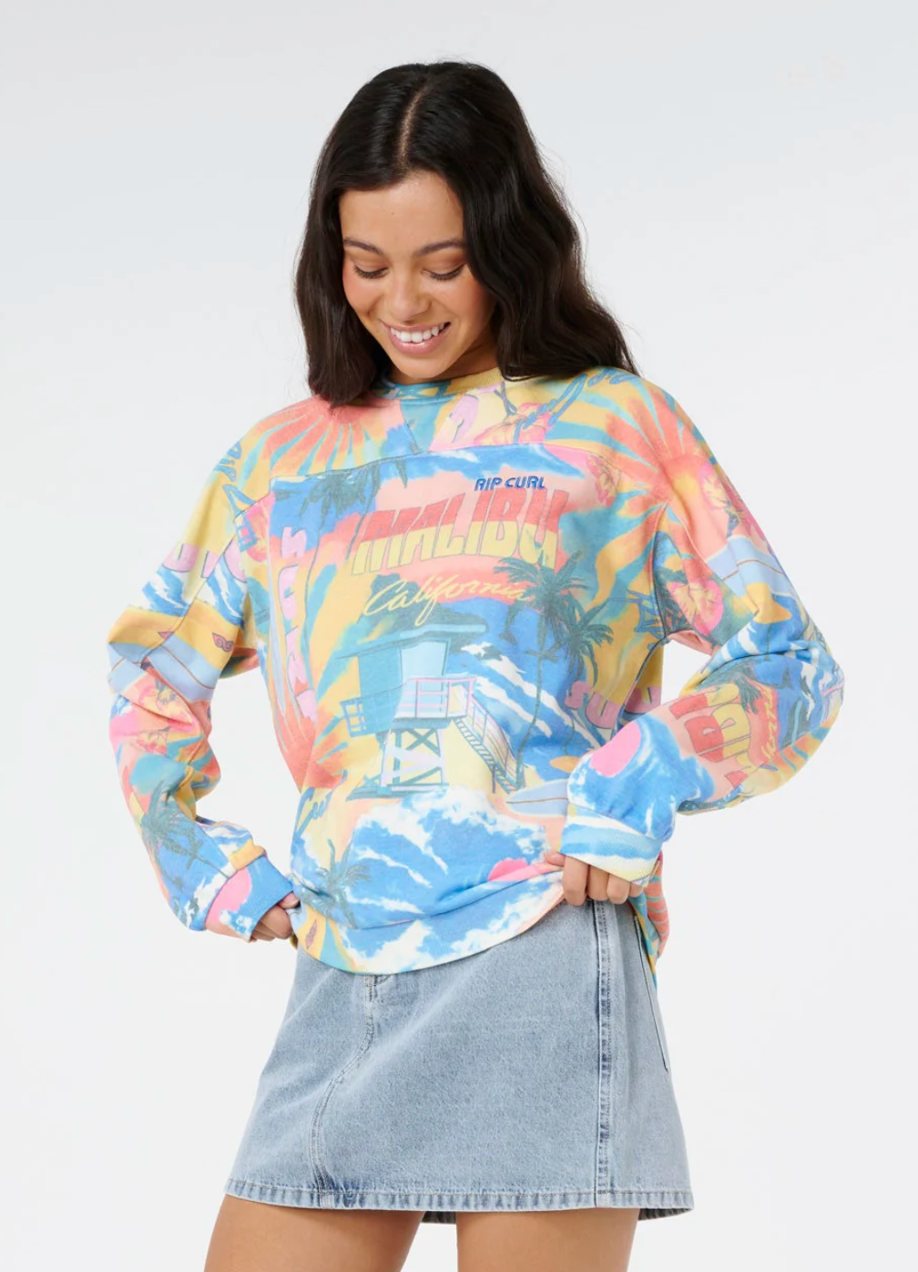 Ripcurl surf side relaxed crew