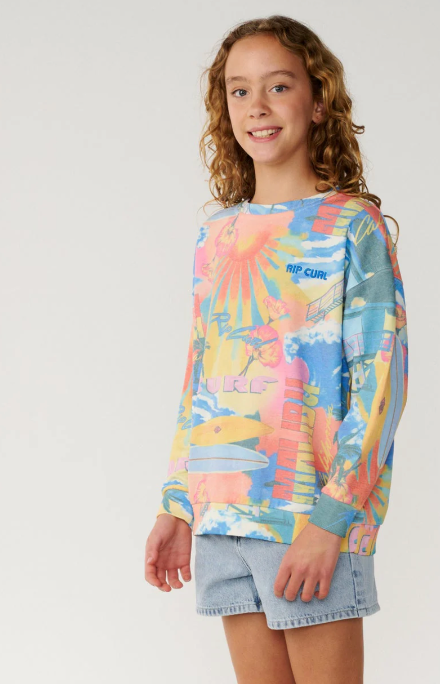 Ripcurl surf side relaxed crew jumper