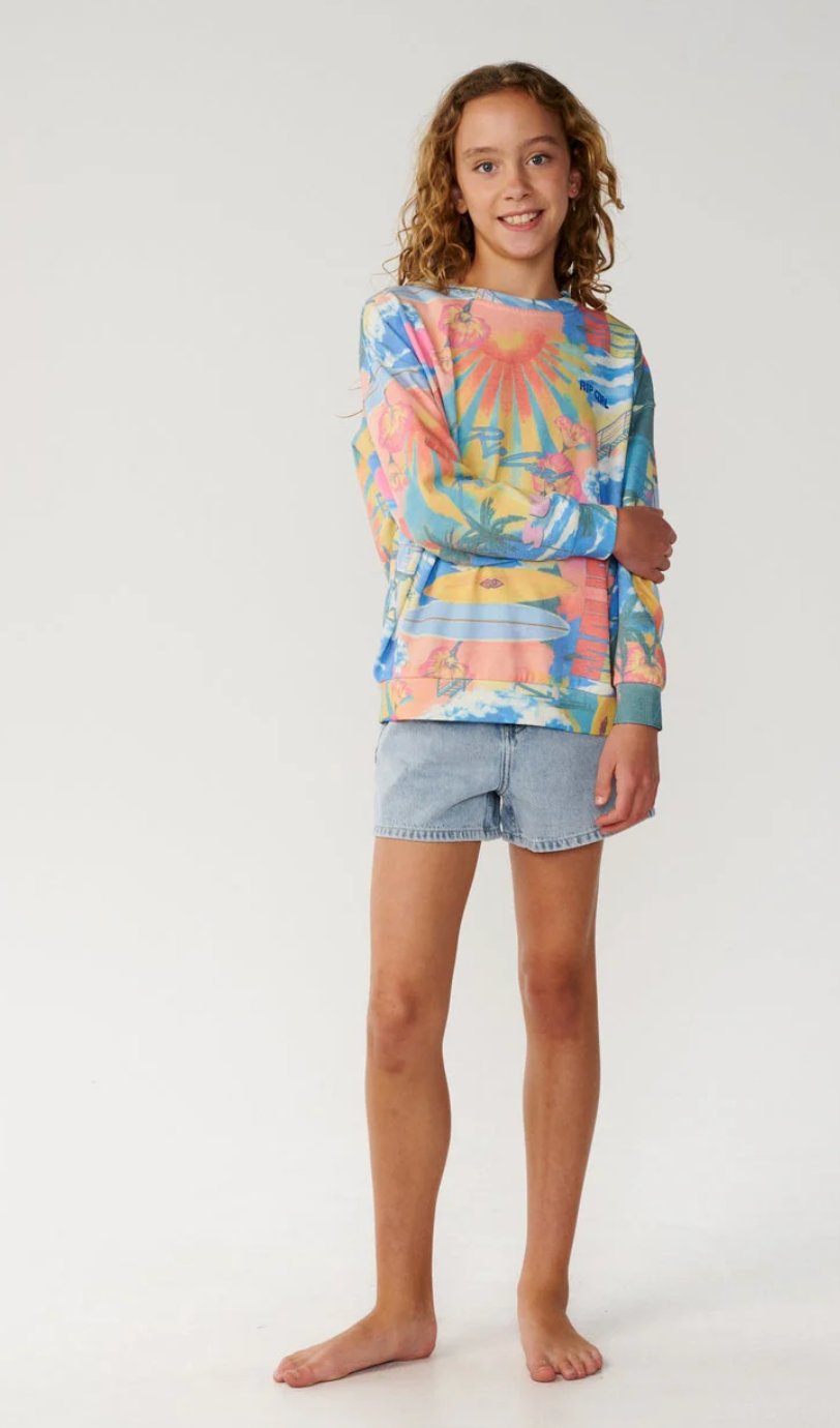 Ripcurl surf side relaxed crew jumper
