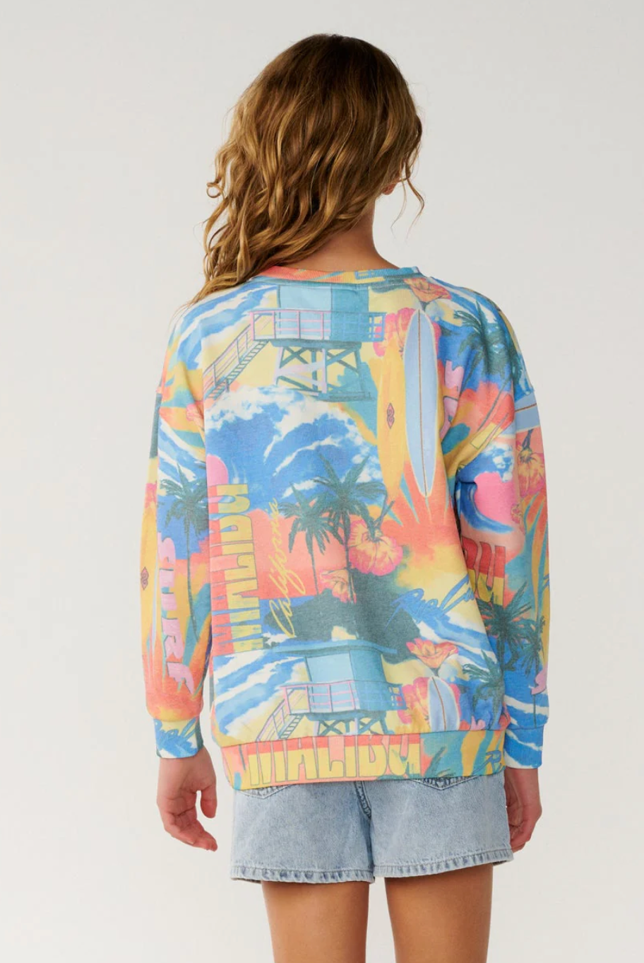 Ripcurl surf side relaxed crew jumper