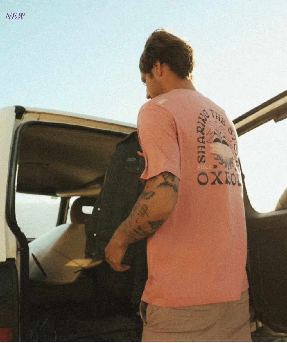 Oxbow stoked t-shirt