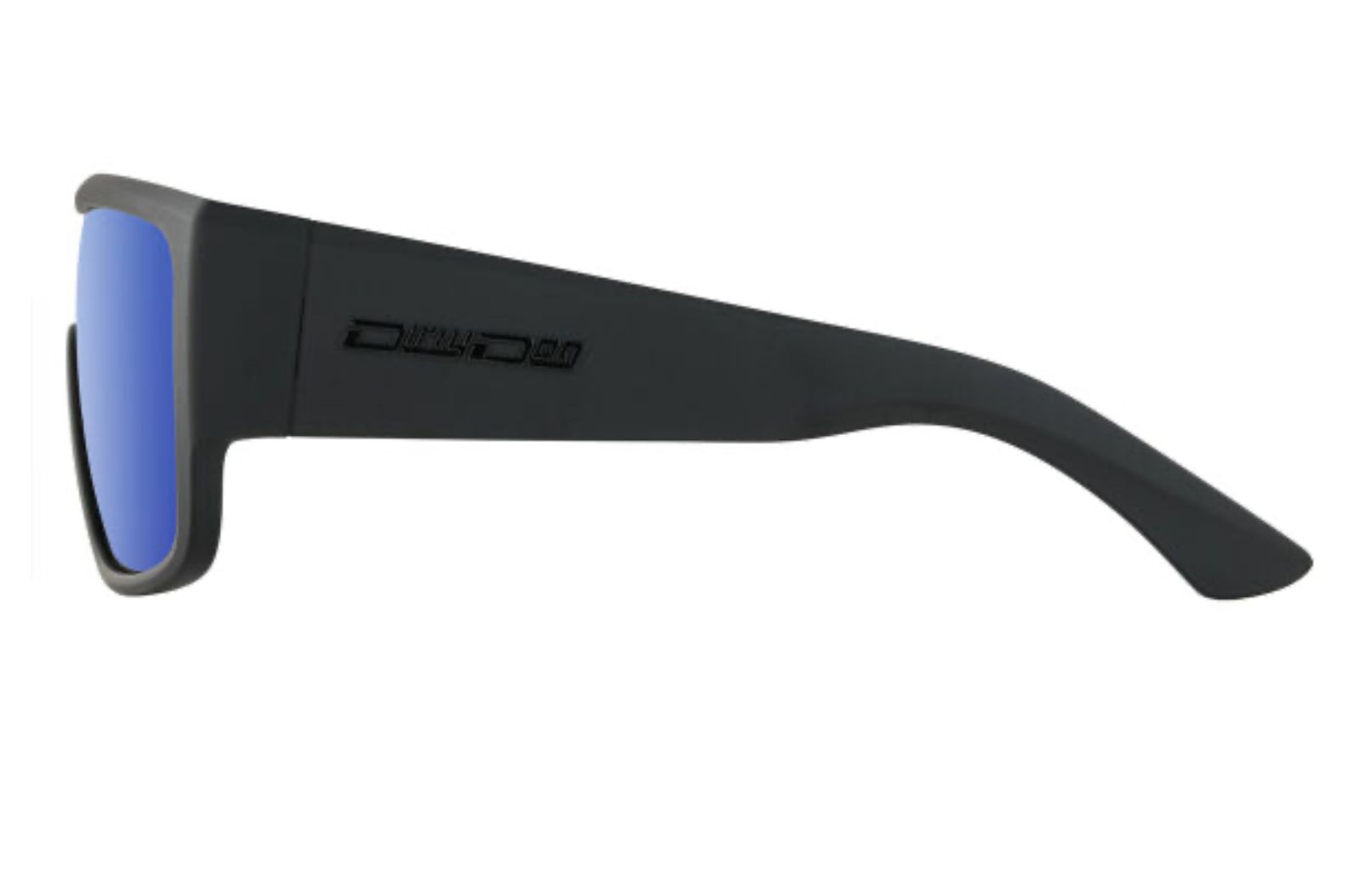 Dirty Dog Grey/Blue Mirror Polarised  /  Satin Black - 53816 -