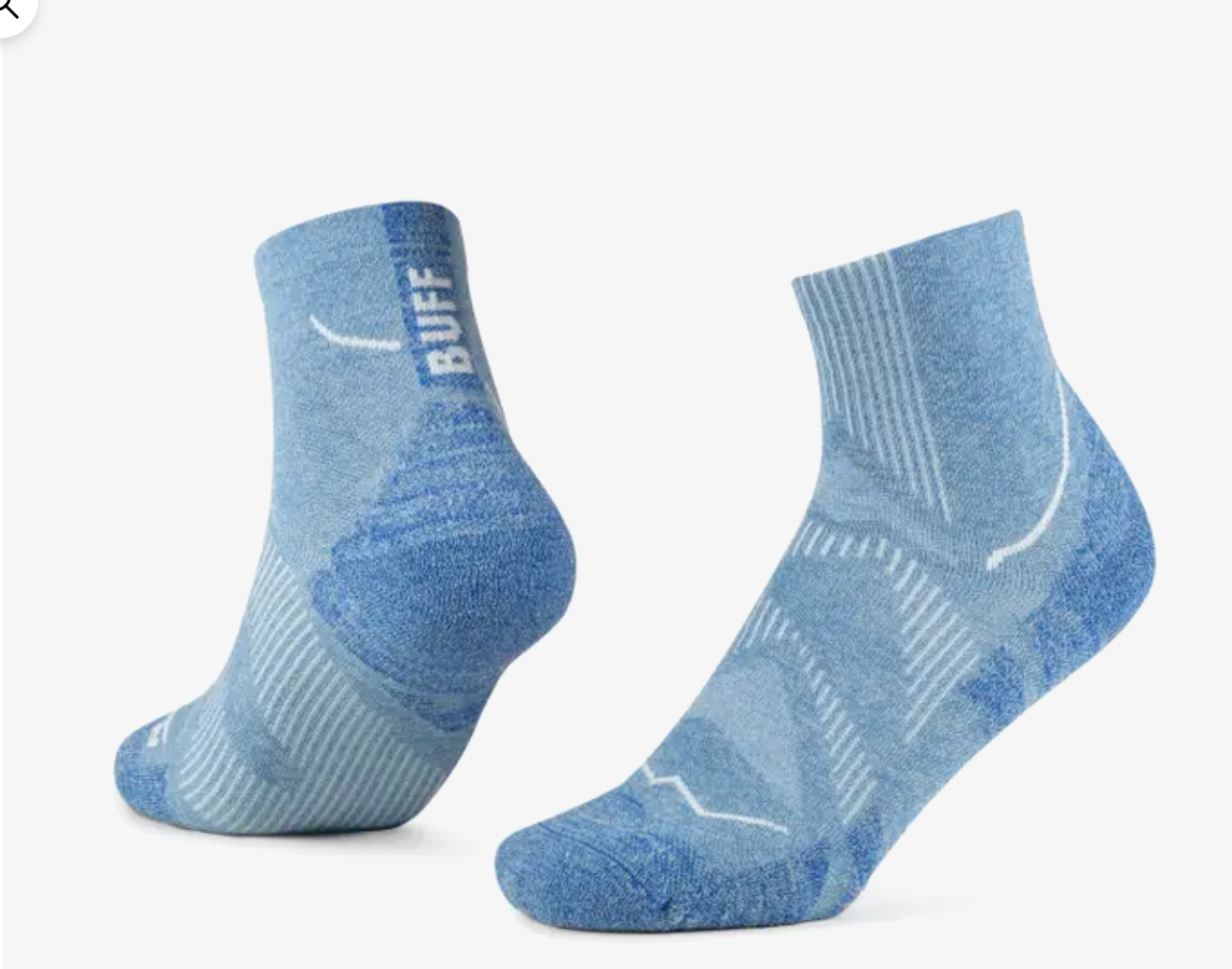BUFF DryFlx® Quarter Socks Washed Blue