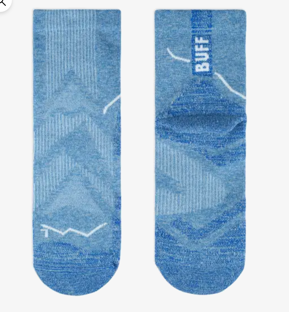 BUFF DryFlx® Quarter Socks Washed Blue