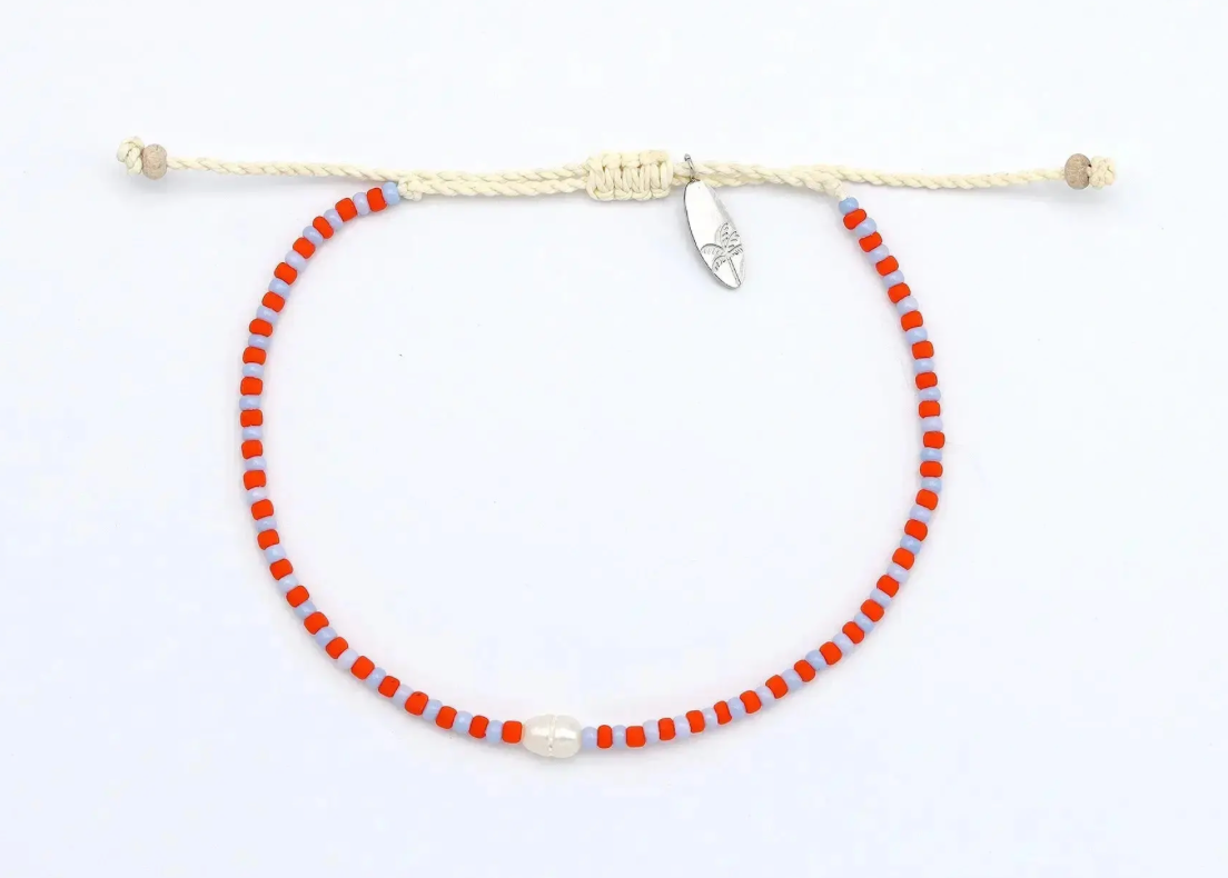 PINEPLLE  MUTIARA DAINTY BEADED PEARL ANKLET - PB-016