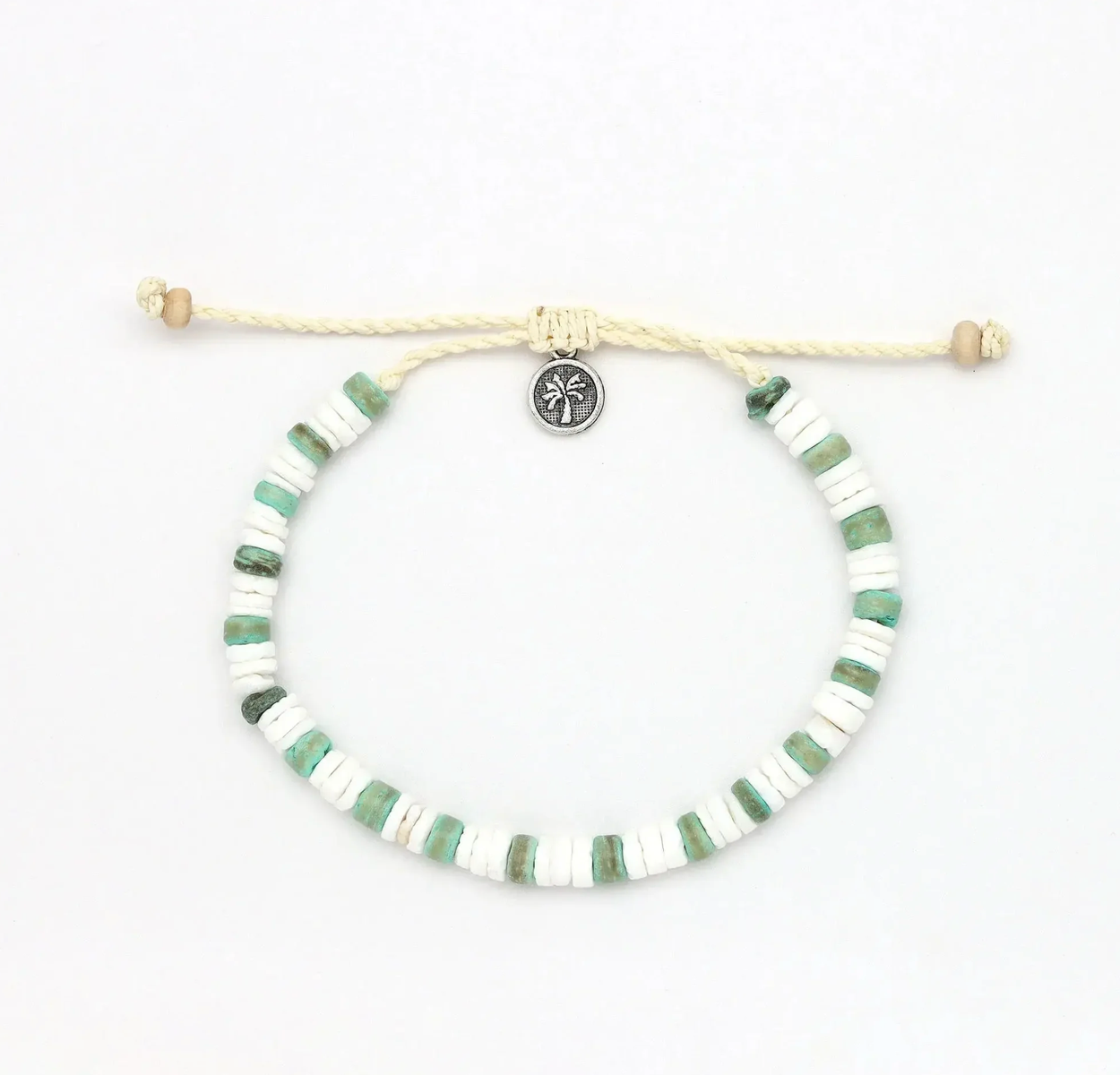 PINEAPPLE PAI CANYON NATURAL BEADED ANKLET - KALA-041