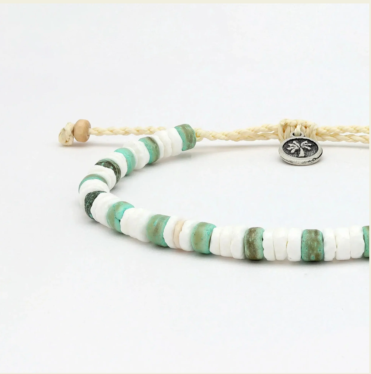PINEAPPLE PAI CANYON NATURAL BEADED ANKLET - KALA-041