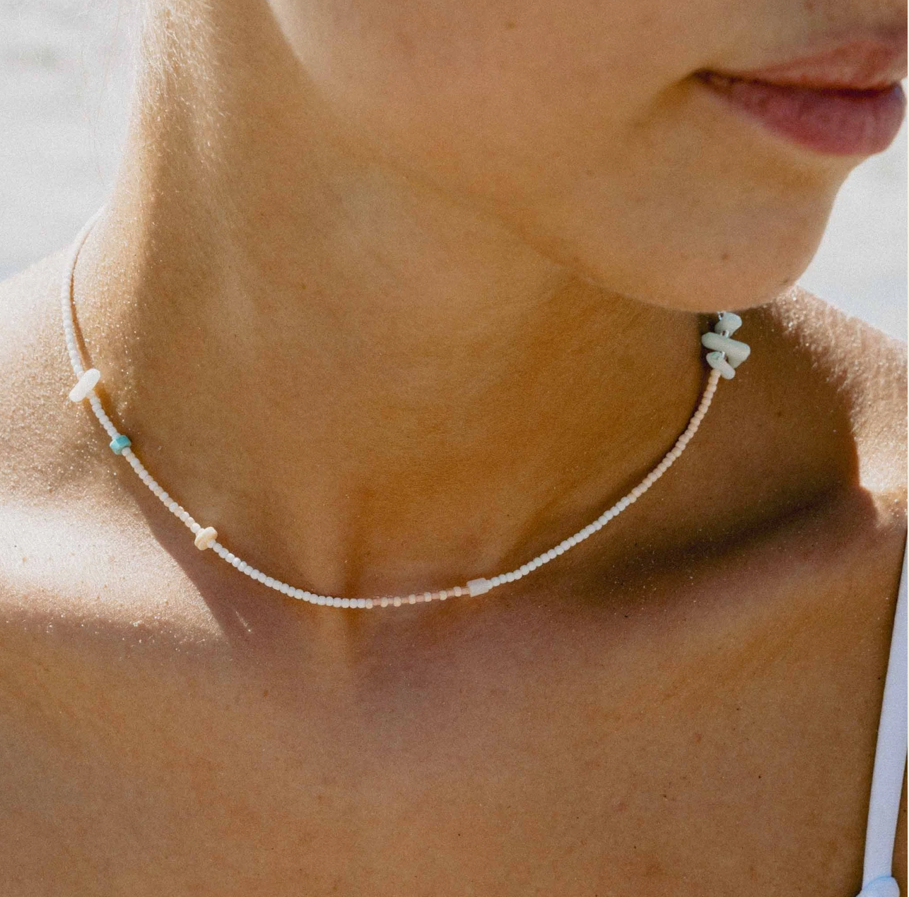 PINEAPPLE MIMPI DAINTY BEADED NECKLACE - NICNP-022