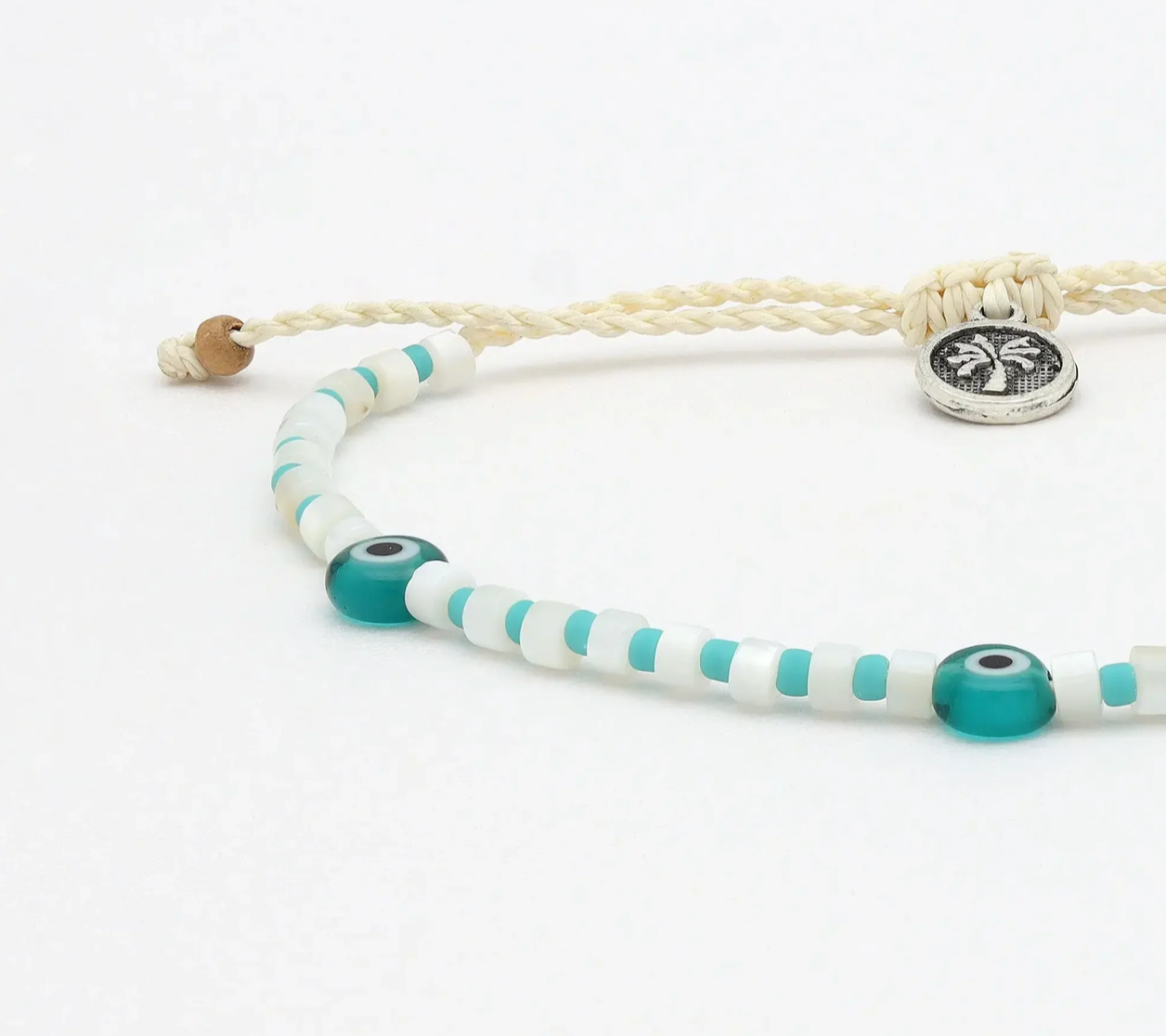 PINEAPPLE HANAUMA BAY EVIL EYE ANKLET - NICAP-053