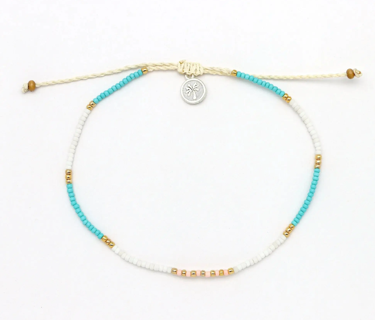 PINEAPPLE GIADA GEMBIRA BEADED ANKLET - GAP-005