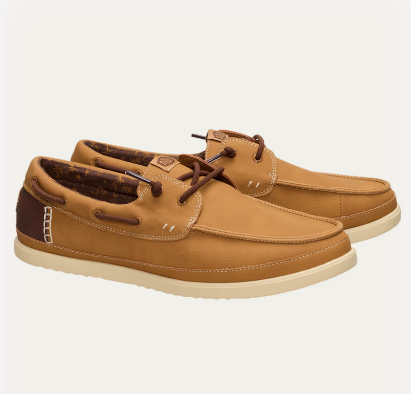 HEY DUDE - Harbor Lo Classic - Bone Brown / Multi