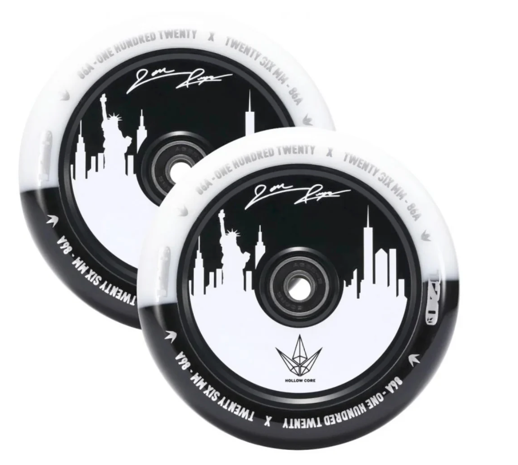 Envy Jon Reyes Signature Black / White 120mm (PAIR) - Scooter Wheels ...