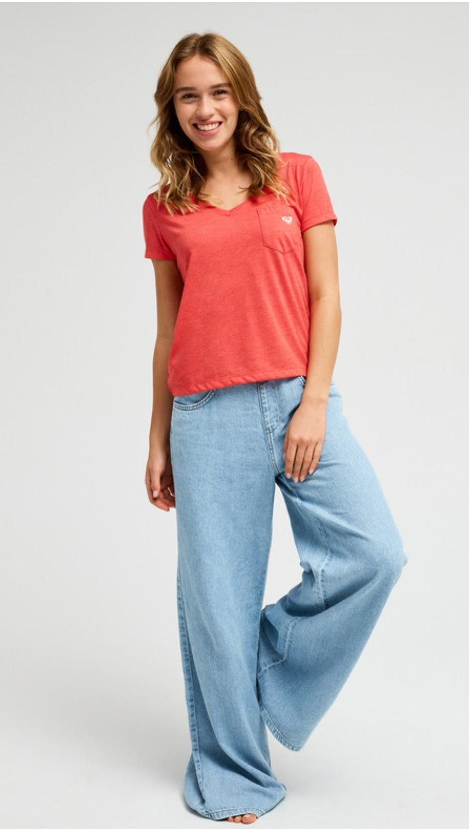 Roxy Laguna Green V Neck