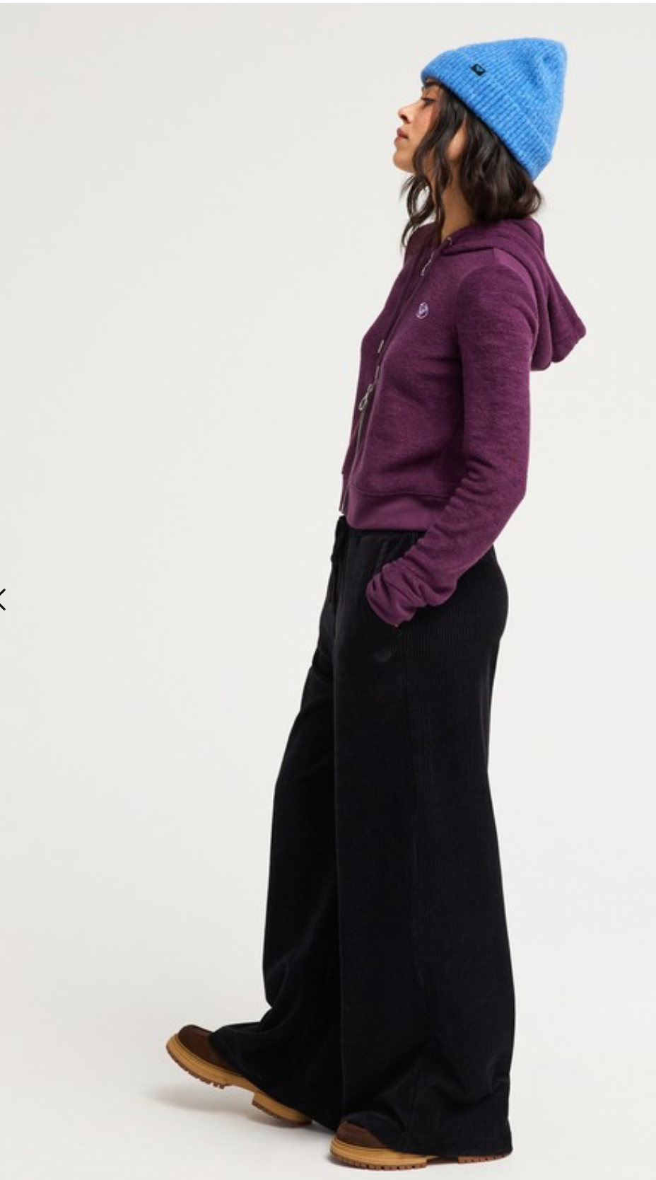 Roxy Lekeitio Knit Women Black Easy Wear Pull On Corduroy Trousers